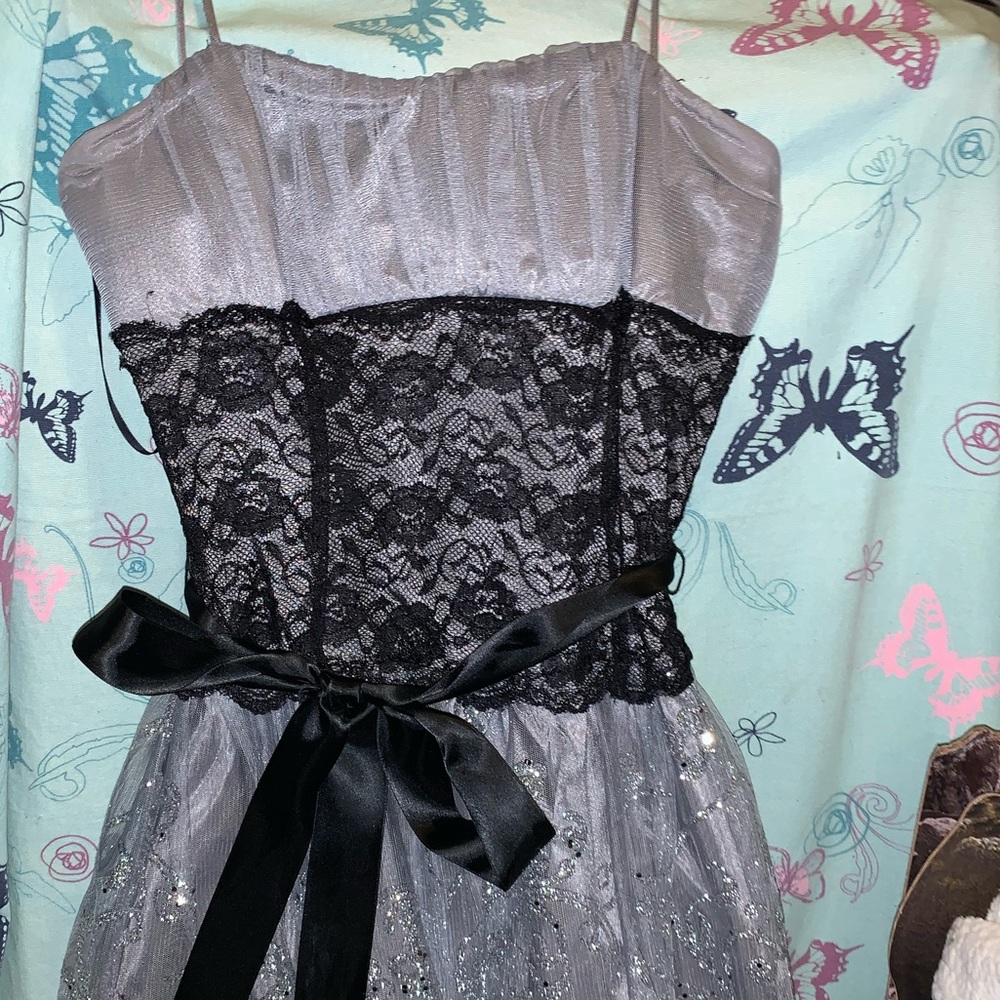 Black and grey dress